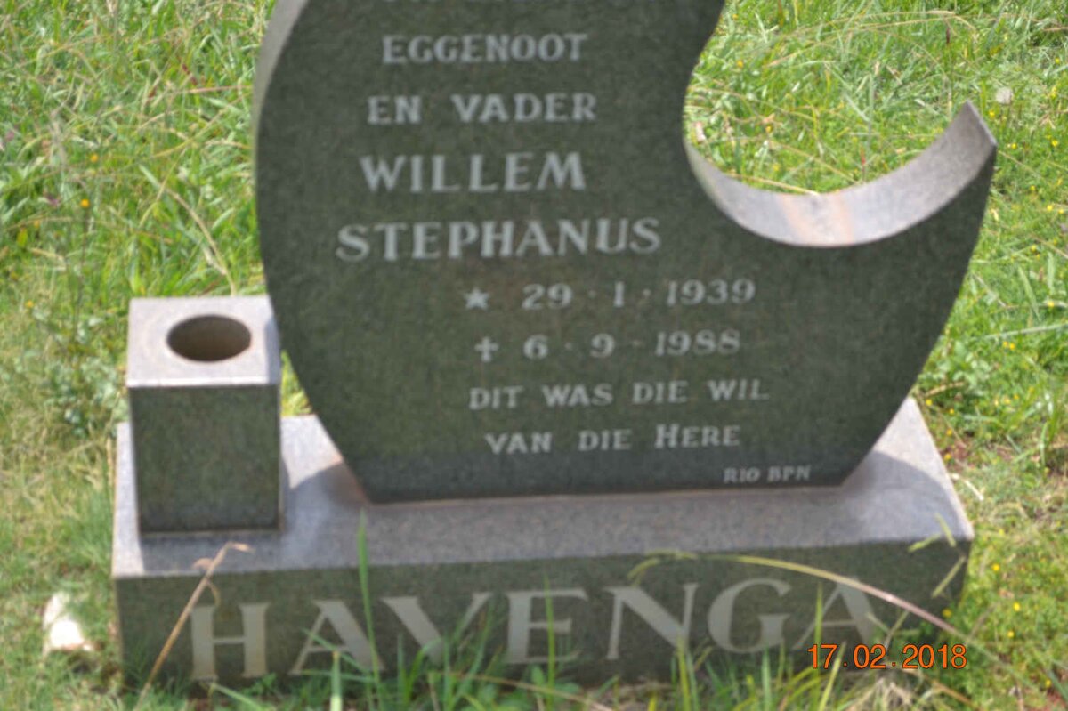 HAVENGA Willem Stephanus 1939-1988