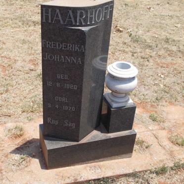 HAARHOFF Frederika Johanna 1920-1970