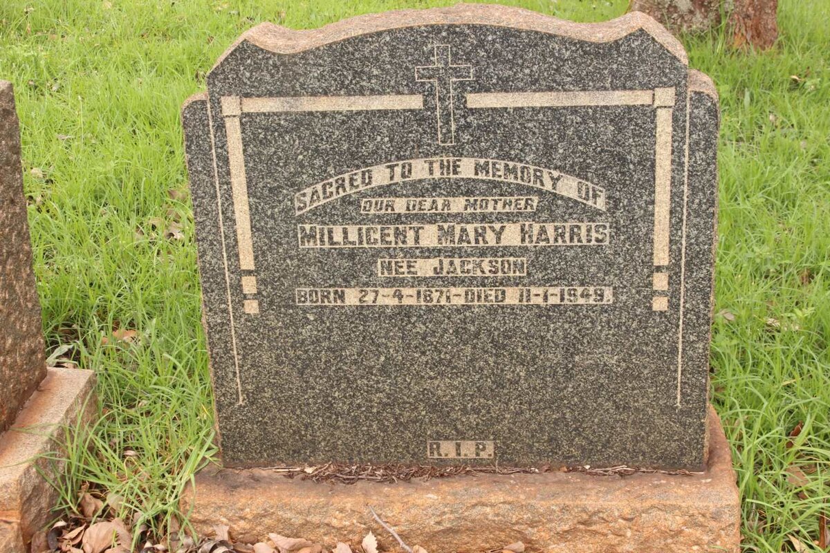 HARRIS Millicent Mary nee JACKSON 1871-1949