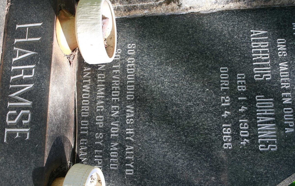 HARMSE Albertus Johannes 1904-1966