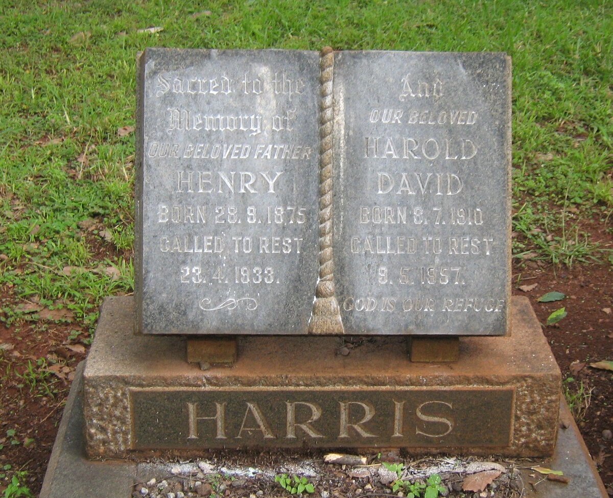 HARRIS Henry 1875-1933 :: HARRIS Harold David 1910-1957