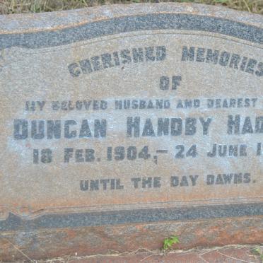 HADLOW Duncan Handby 1904-1956