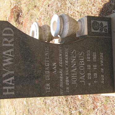 HAYWARD Johannes Jacobus 1893-1961
