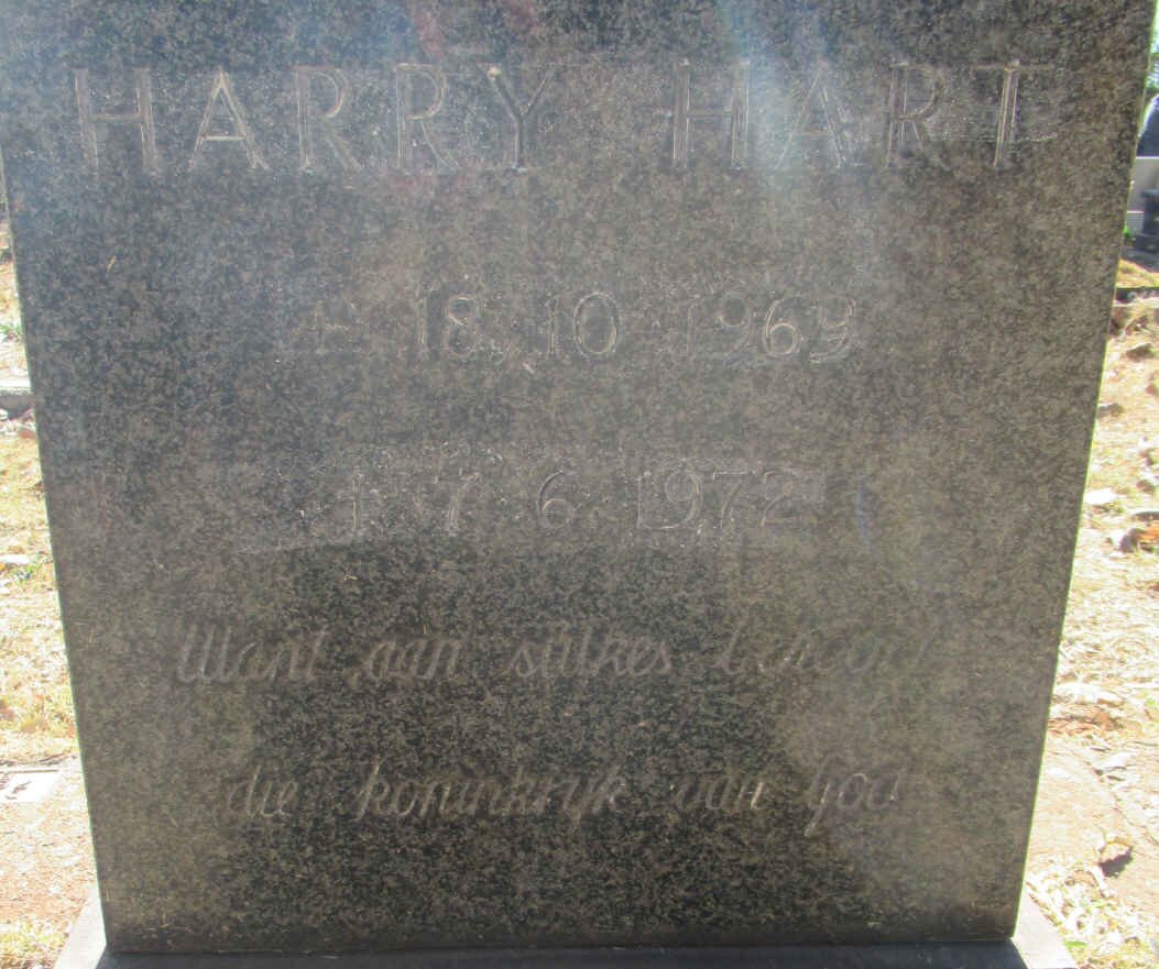 HART Harry 1969-1972