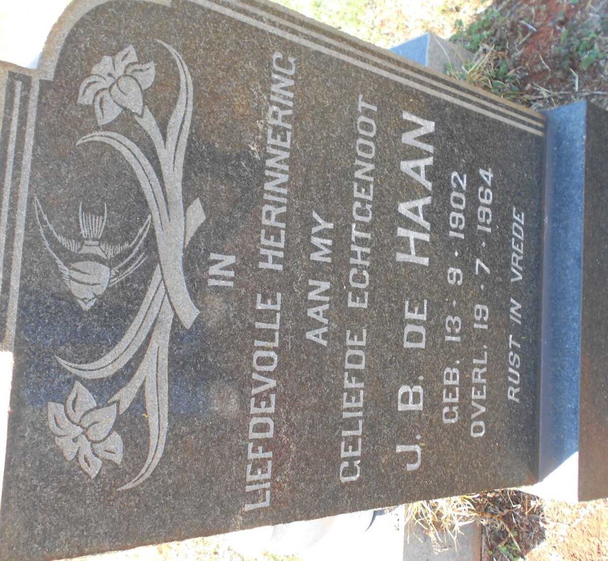 HAAN J.B., de 1902-1964