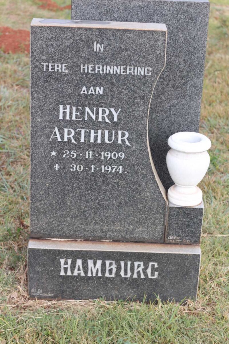 HAMBURG Henry Arthur 1909-1974