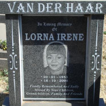 HAAR Lorna Irene, van der 1953-2008