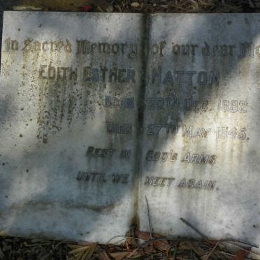HATTON Edith Esther 1882-1945