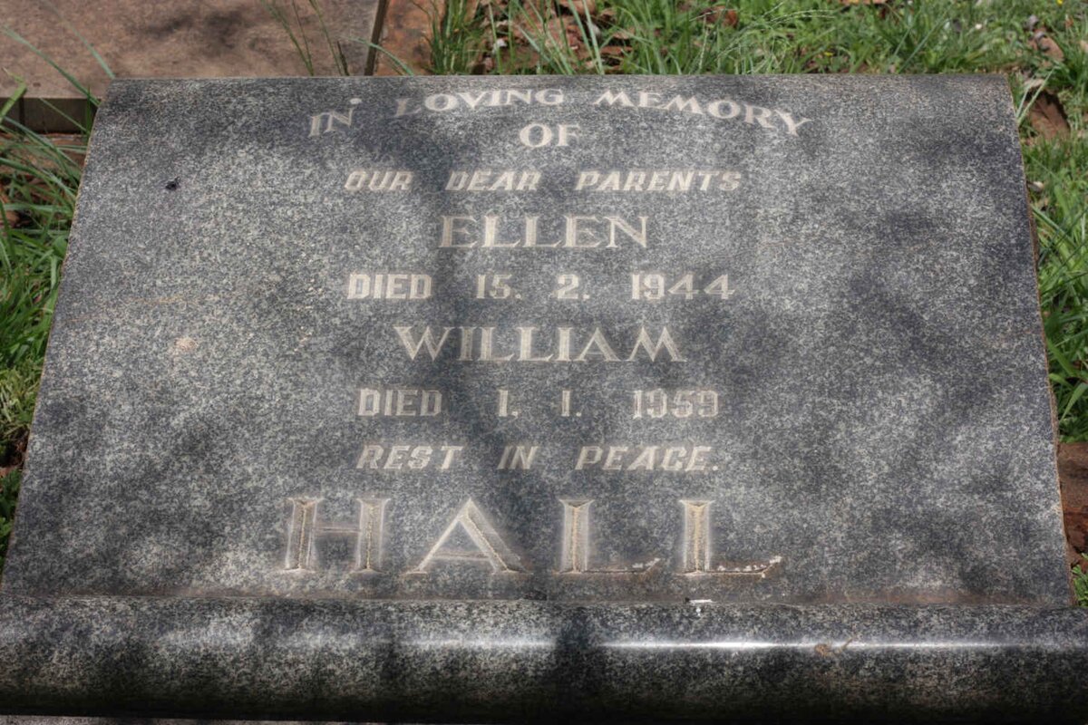 HALL William -1959 &amp; Ellen -1944