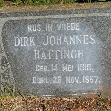 HATTINGH Dirk Johannes 1918-1957