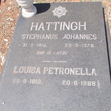 HATTINGH Stephanus Johannes 1914-1976 &amp; Louisa Petronella 1913-1988