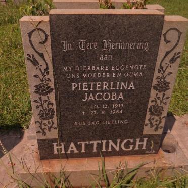 HATTINGH Pieterlina Jacoba 1913-1984