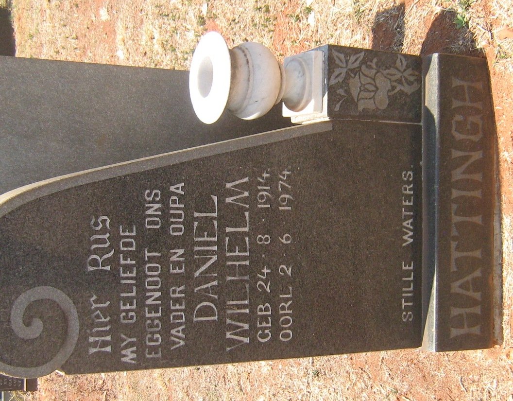 HATTINGH Daniel Wilhelm 1914-1974