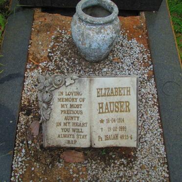 HAUSER Fritz August 1910-1948 :: HAUSER Elizabeth 1914-1999