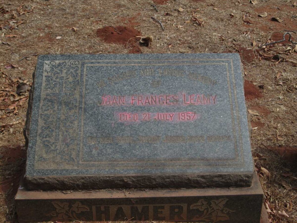 HAMER Joan Frances Leamy -1957