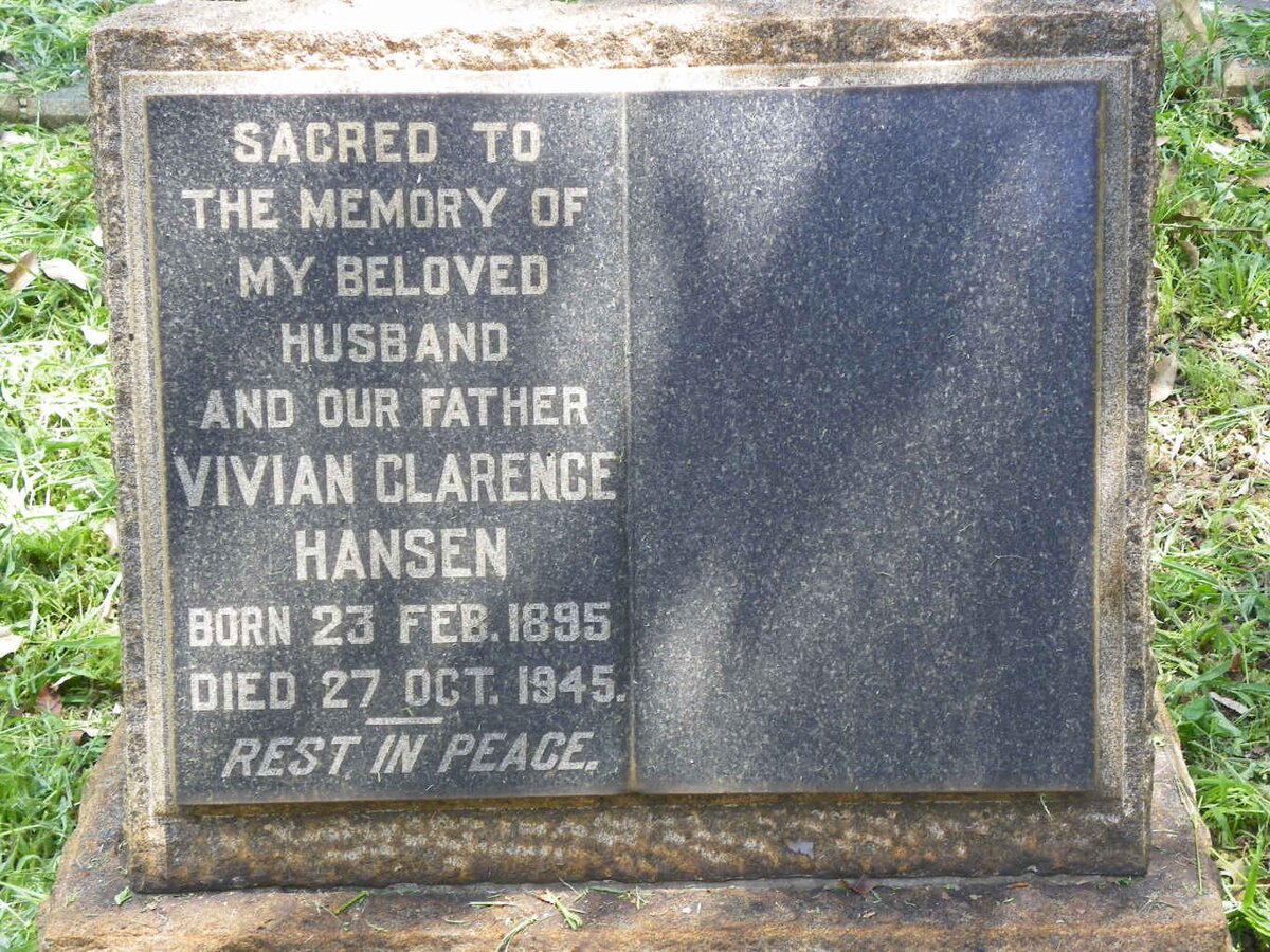 HANSEN Vivian Clarence 1895-1945