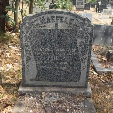 HAEFELE Frieda -1962