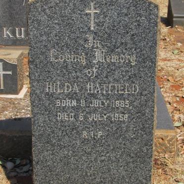 HATFIELD Hilda 1885-1958