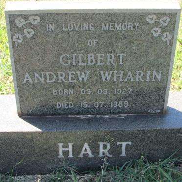 HART Gilbert Andrew Wharin 1927-1989