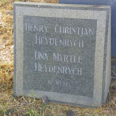 HEYDENRYCH Henry Christian &amp; Una Myrtle