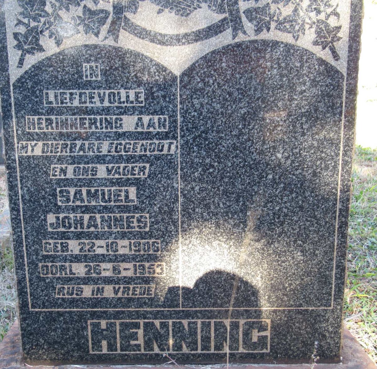 HENNING Samuel Johannes 1906-1953