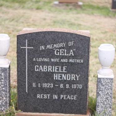 HENDRY Gabriele 1923-1970