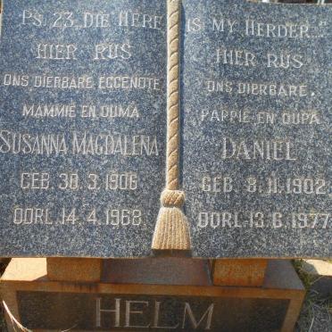 HELM Daniel 1902-1977 &amp; Susanna Magdalena 1906-1968