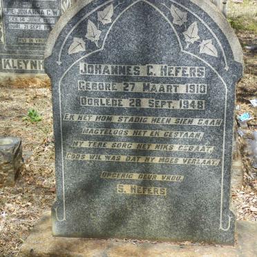 HEFERS Johannes C. 1910-1948