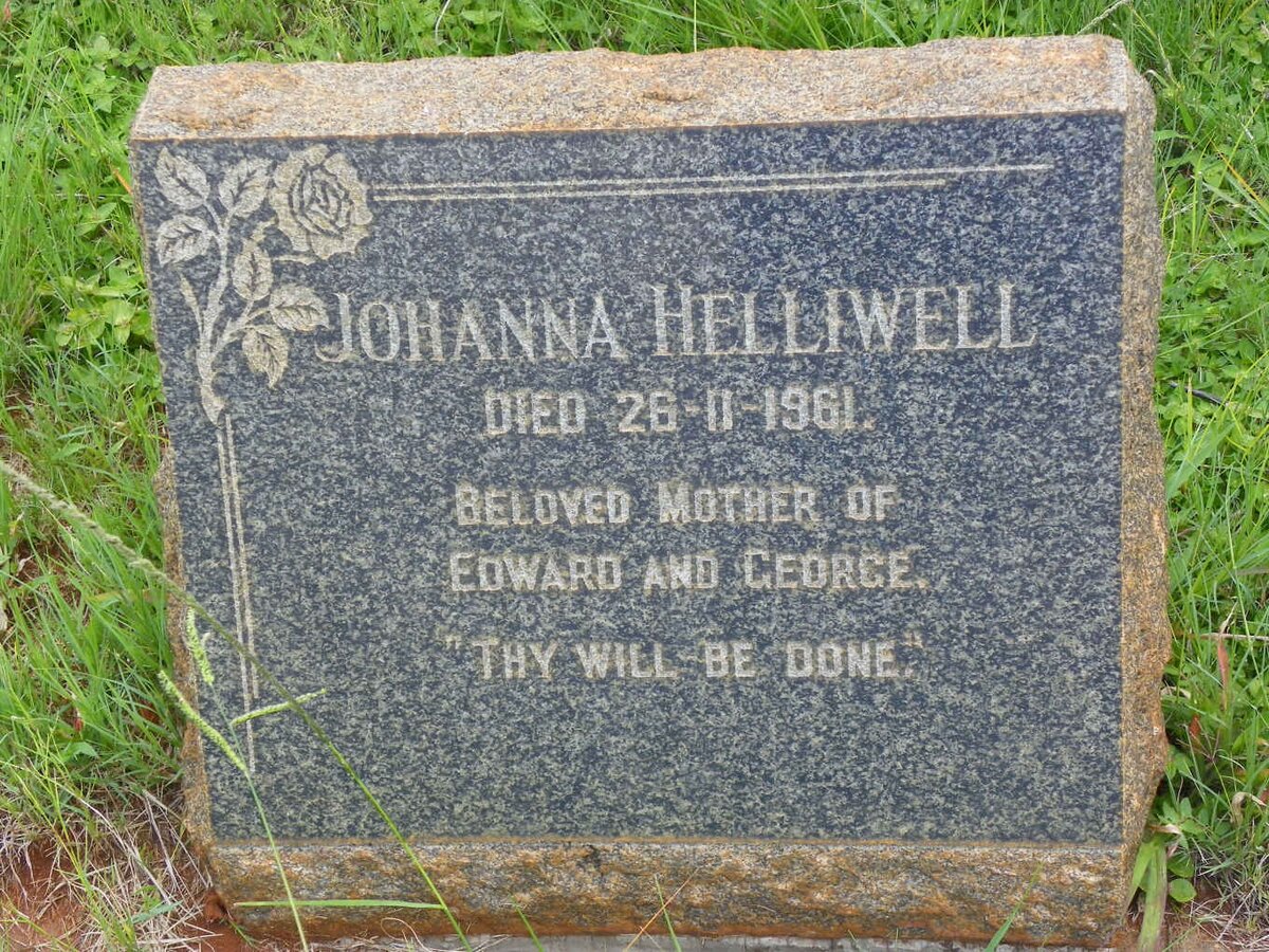 HELLIWELL Johanna -1961