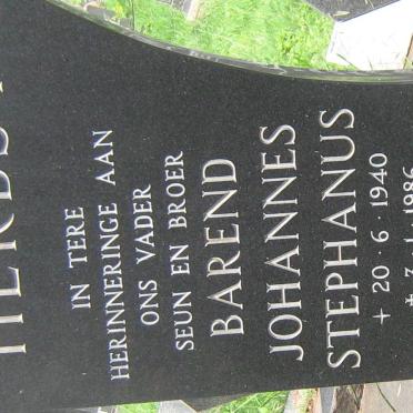 HERBST Barend Johannes Stephanus 1940-1986