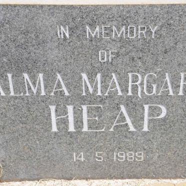 HEAP Alma Margaret -1989