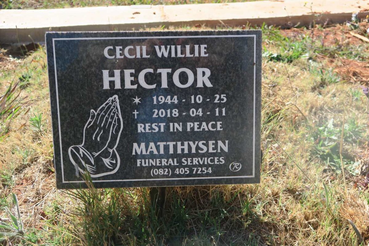 HECTOR Cecil Willie 1944-2018