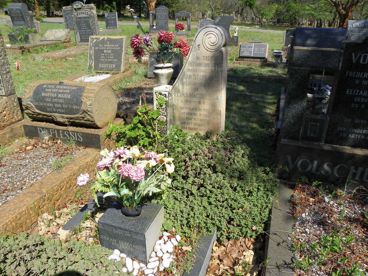 HEEVER Jan Stephanus, v.d. 1906-1959 &amp; Regina Magdelena 1916-1965 :: PIETERSE Sarah Elizabeth 1935-????