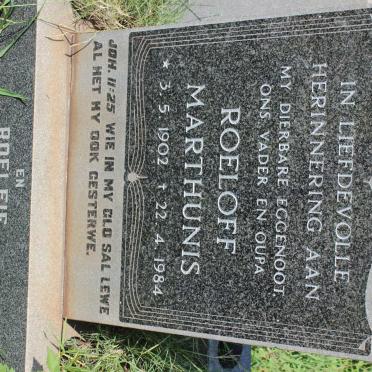 HEERDEN Roeloff Marthunis, van 1902-1984 :: VAN HEERDEN Roelfie 1943-1994