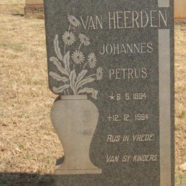 HEERDEN Johannes Petrus, van 1884-1964