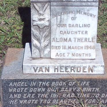 HEERDEN Aloma Therle, van -1948