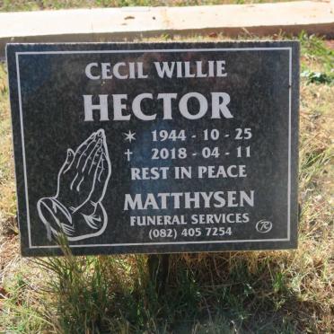 HECTOR Cecil Willie 1944-2018
