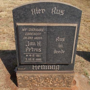 HENNING Jan H. Petrus 1911-1962