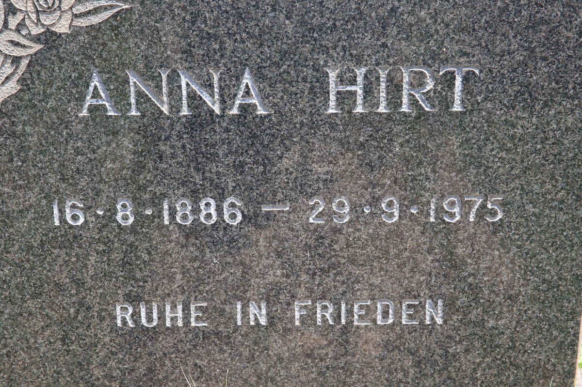 HIRT Anna 1886-1975