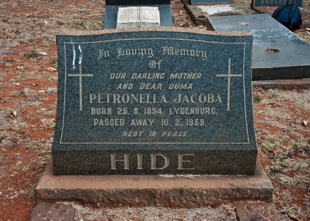 HIDE Petronella Jacoba 1894-1959