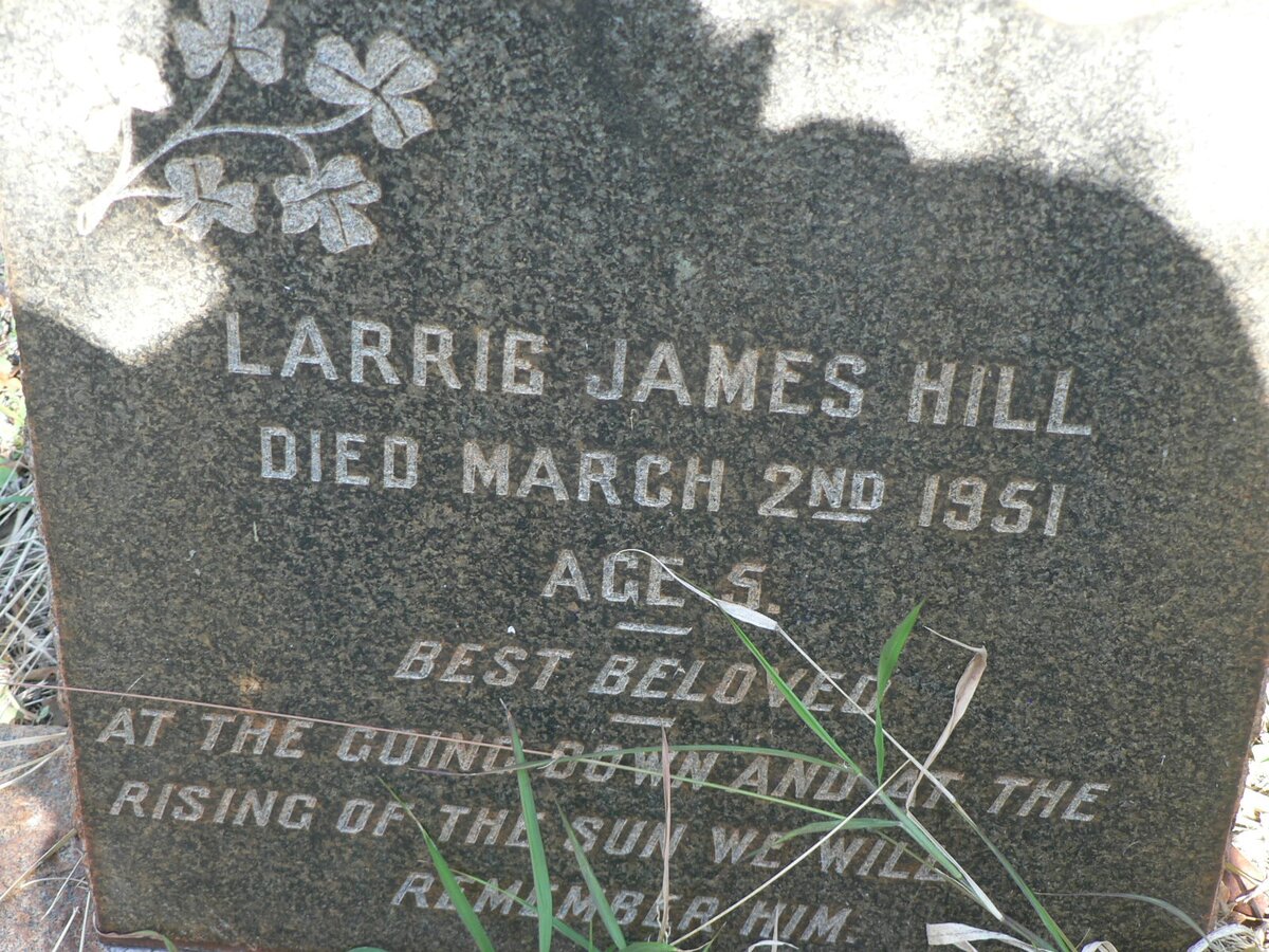 HILL Larrie James -1951