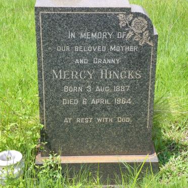 HINCKS Mercy 1887-1964