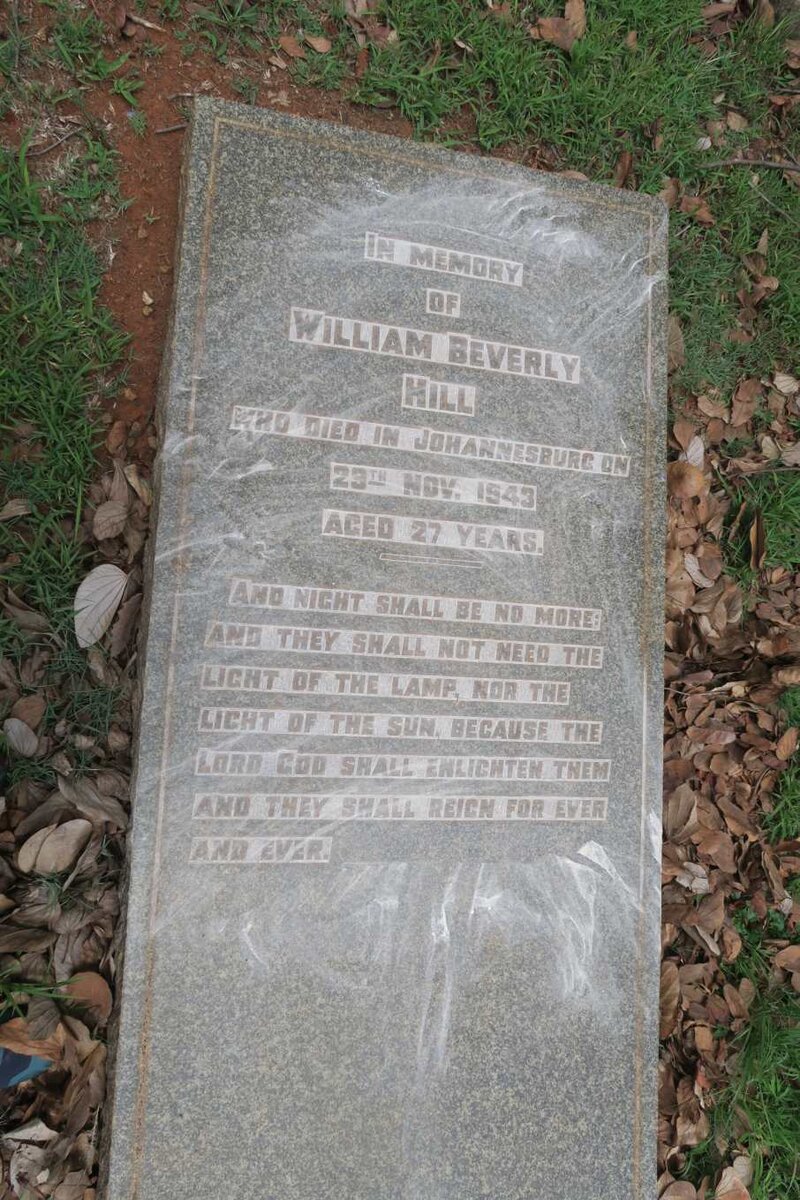 HILL William Beverly -1943