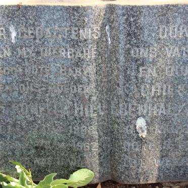 HILL Ebenhaezer 1904-1973 &amp; Petronella 1908-1962