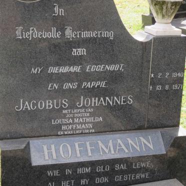 HOFFMANN Jacobus Johannes 1940-1971