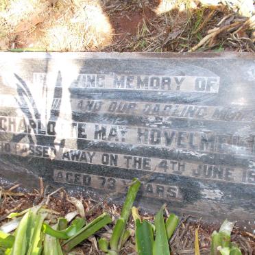 HOVELMEIER Charlotte May -1954