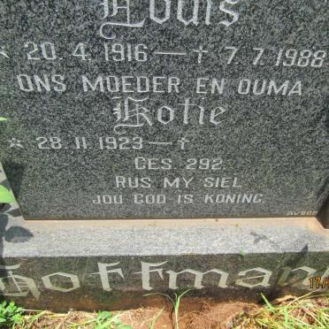 HOFFMANN Louis 1916-1988 &amp; Kotie 1923-