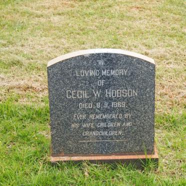 HOBSON Cecil W. -1969