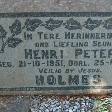 HOLMES Henri Peter 1951-1953