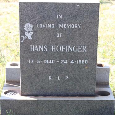 HOFINGER Hans 1940-1990